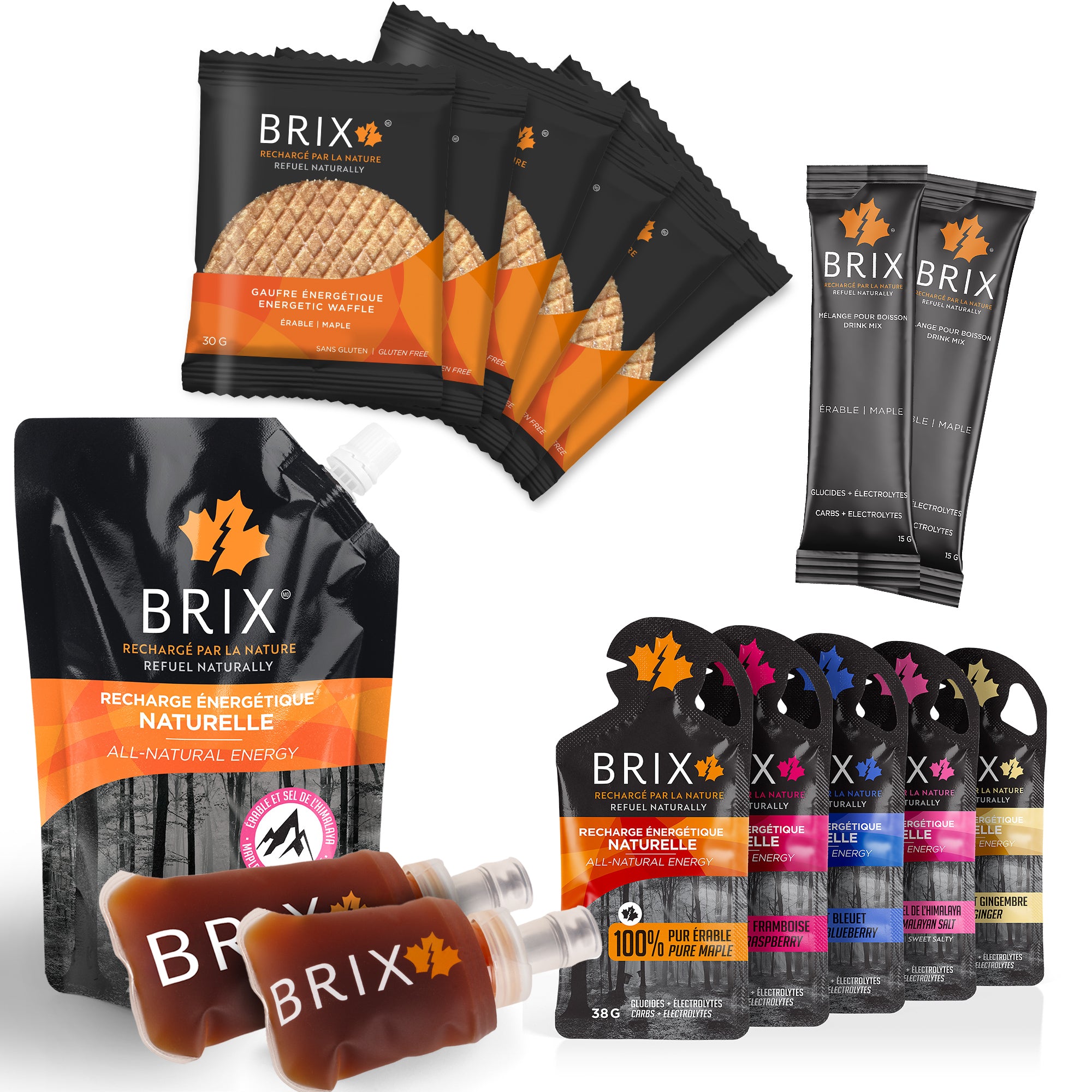 BRIX Discovery box Energy Gel Energy waffle Electrolytes
