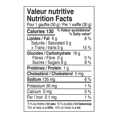 Gaufre Énergétique à l'érable